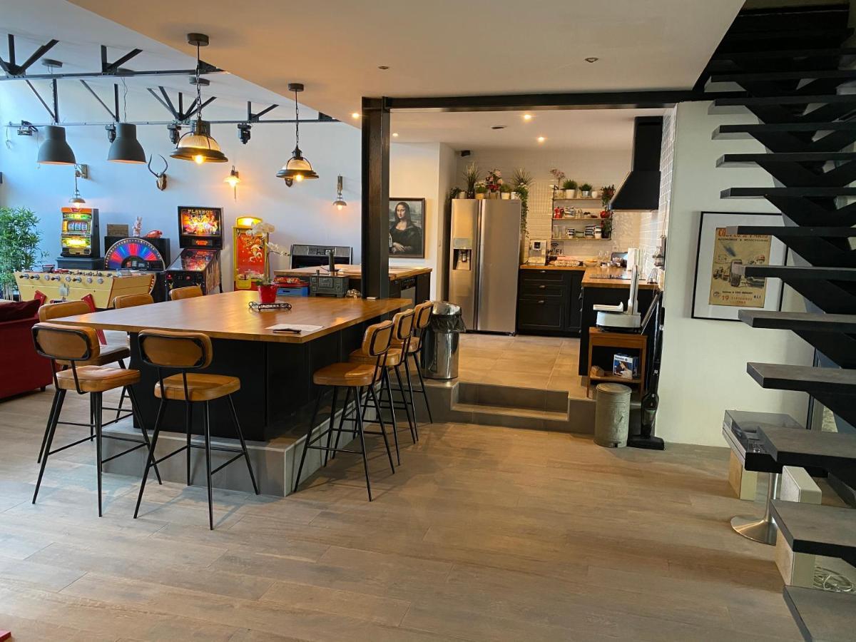 Loft Spa Reims-Fr 250M2 Privatifs, Piscine Interieure Chauffee, Spa Et Parking מראה חיצוני תמונה